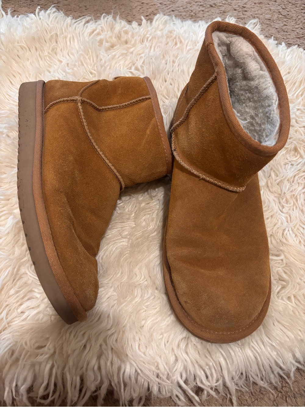 Koolaburra Chestnut Suede Short Boots